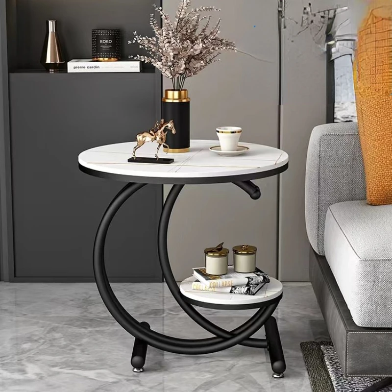 Luxury Side Table Living Room Creative Simple Balcony round Table Home Double-Layer Design Master Paint Black Italian Style
Luxury Side Table Living Room Creative Simple Balcony round Table Home Double-Layer Design Master Paint Black Italian Style