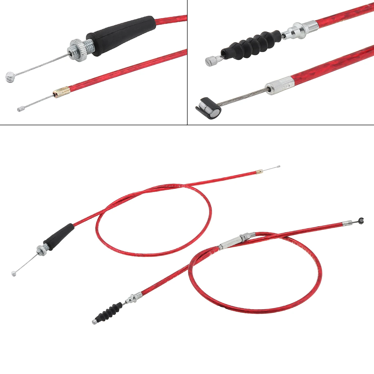 Adjustable Throttle Clutch Cable Red Clutch Cable Accelerator Cable Fits 90cc 110cc 125cc 140cc 4-Stroke Bikes Fits Dirt Bikes
Adjustable Throttle Clutch Cable Red Clutch Cable Accelerator Cable Fits 90cc 110cc 125cc 140cc 4-Stroke Bikes Fits Dirt Bikes