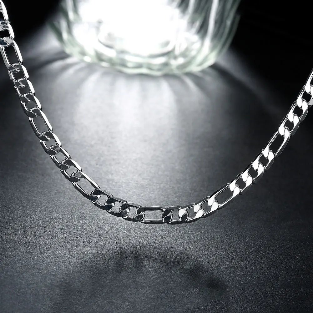 Hot sale 925 Sterling Silver 6MM Necklace Jewelry classic 40-60cm For women men fashion Christmas gift
Hot sale 925 Sterling Silver 6MM Necklace Jewelry classic 40-60cm For women men fashion Christmas gift