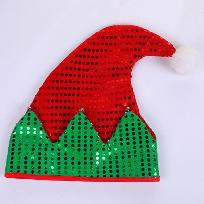 

Рождественские головные уборы, красная/зеленая Кепка, головной убор в виде Санта Клауса, простой Рождественский головной убор, новый стиль ...