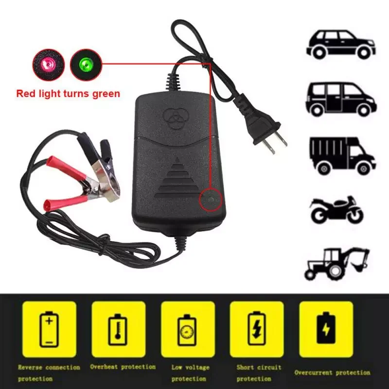 12V Car Battery Charger Two-wire Maintainer Amp Volt Trickle Auto Replacement Parts Automobiles Car Truck Motorcycle Accessories
12V Car Battery Charger Two-wire Maintainer Amp Volt Trickle Auto Replacement Parts Automobiles Car Truck Motorcycle Accessories