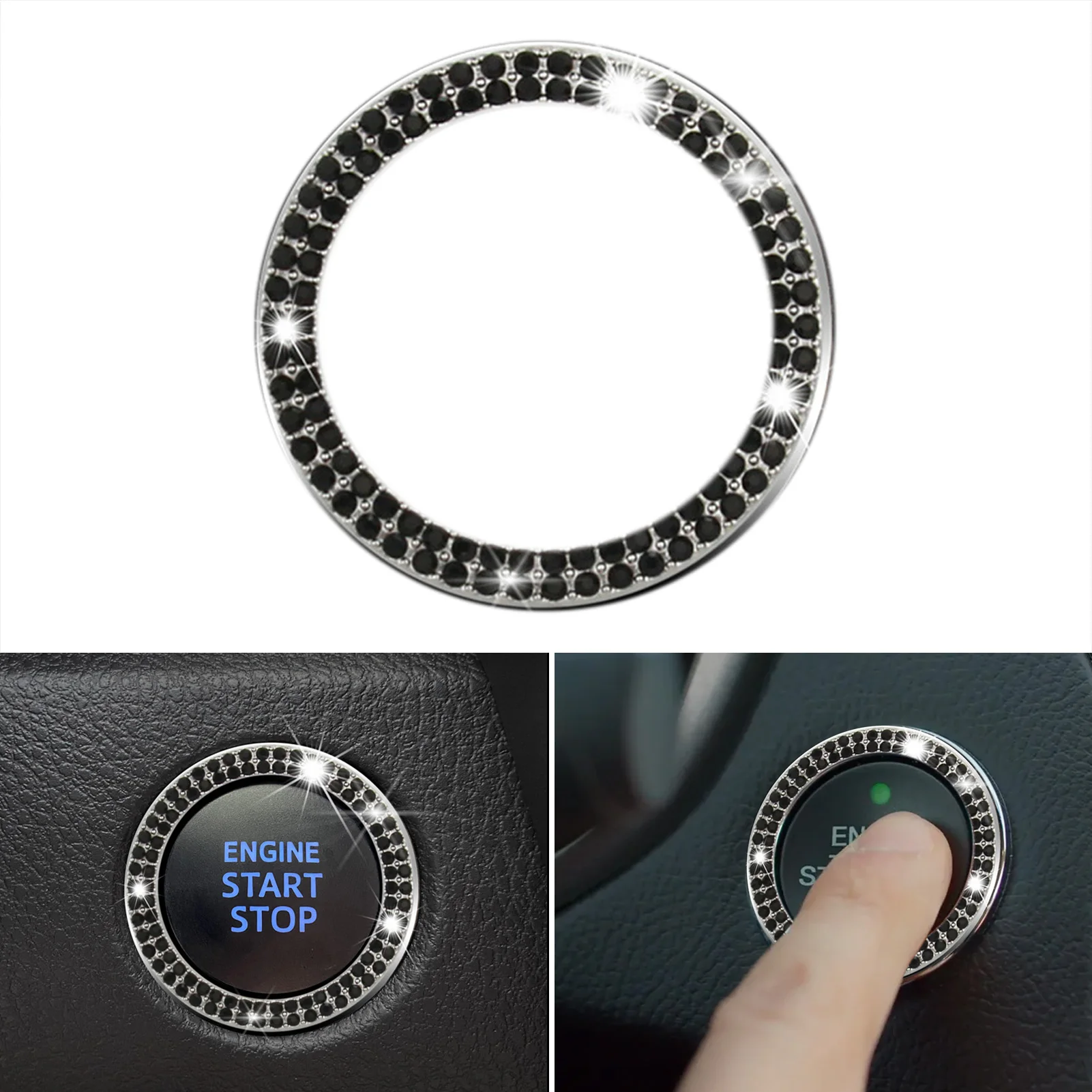 Personality Car Interior Emblem Crystal Ring Sticker Automotive Parts Start Engine Ignition Button Key Knobs Key Ignition Ring
Personality Car Interior Emblem Crystal Ring Sticker Automotive Parts Start Engine Ignition Button Key Knobs Key Ignition Ring