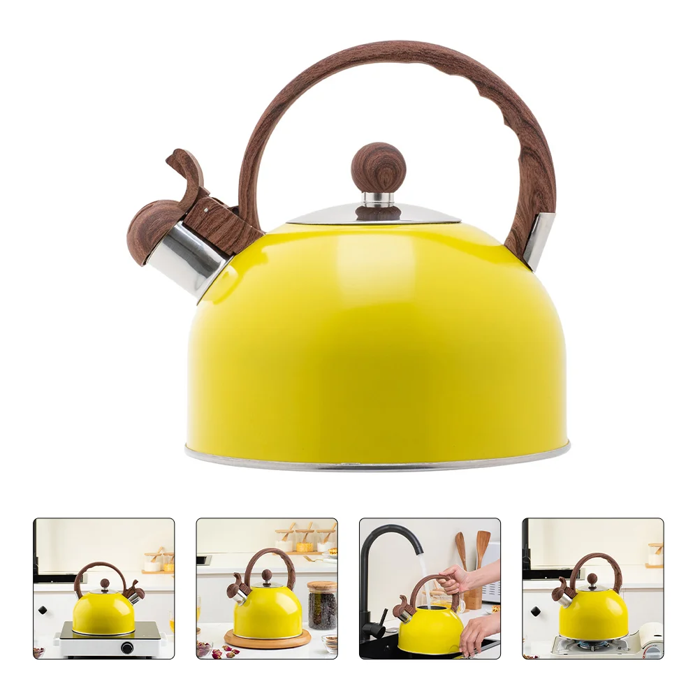 

2 stove kettle 5L Stainless Steel Whistling Tea Kettle Flat Bottom Kettle Stovetop Tea Kettle Whistling Teapot for ALL