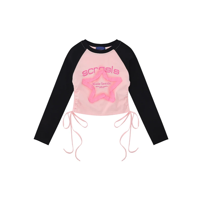 Pink Star Tshirts Women Vintage Long Sleeve Slim Streetwear Aesthetic Tees Fashion Graphic Drawstring T Shirts Hippie
Pink Star Tshirts Women Vintage Long Sleeve Slim Streetwear Aesthetic Tees Fashion Graphic Drawstring T Shirts Hippie