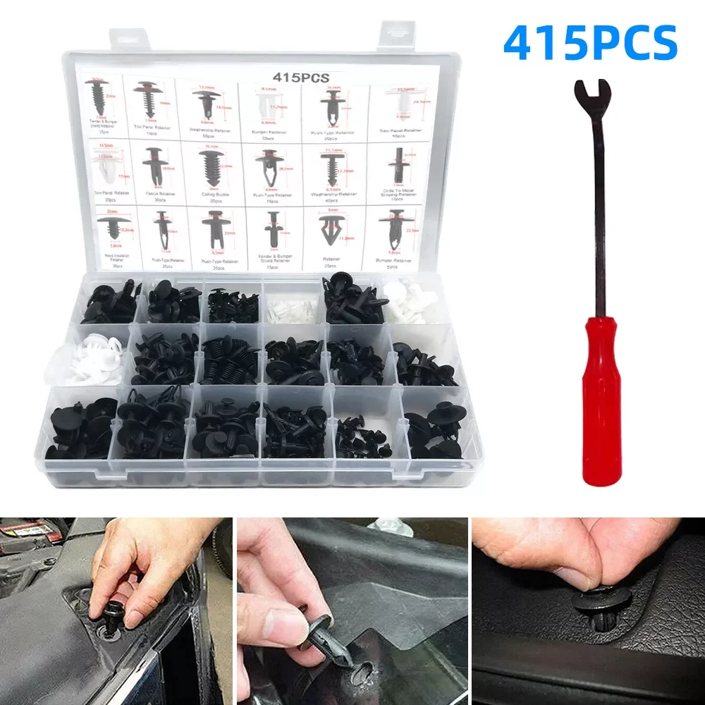 Car Fastener Clip Mixed Kit Plastic Push Fixed Pin Threaded Rivet Clips for Car Door Trim Body Bumper Panel Auto Repair Parts
Car Fastener Clip Mixed Kit Plastic Push Fixed Pin Threaded Rivet Clips for Car Door Trim Body Bumper Panel Auto Repair Parts