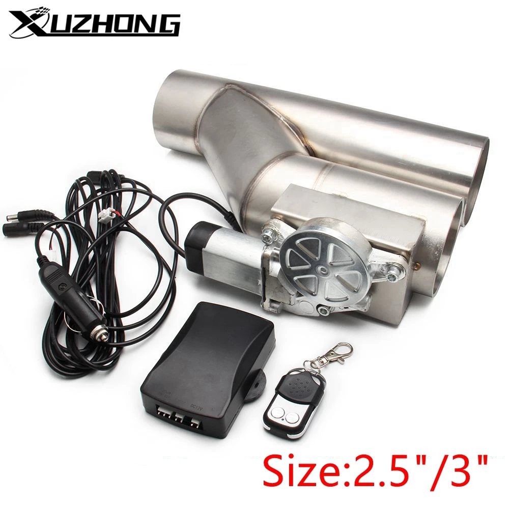 Universal 2.5'' 3" Double Valve Electric Exhaust Cut Out Valve Y Pipe Exhaust Pipe Muffler with Wireless Remote Control
Universal 2.5'' 3" Double Valve Electric Exhaust Cut Out Valve Y Pipe Exhaust Pipe Muffler with Wireless Remote Control
