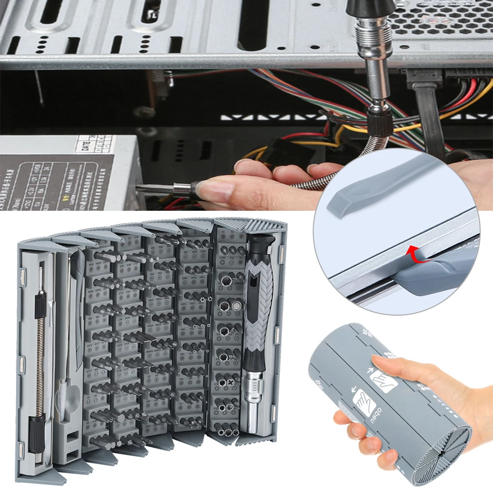 Precision Screwdriver Set 126 in 1 Cylindrical Screwdrivers Kit for Repair Xiaomi Phone Watch Computer Multifunction Screwdriver
Precision Screwdriver Set 126 in 1 Cylindrical Screwdrivers Kit for Repair Xiaomi Phone Watch Computer Multifunction Screwdriver