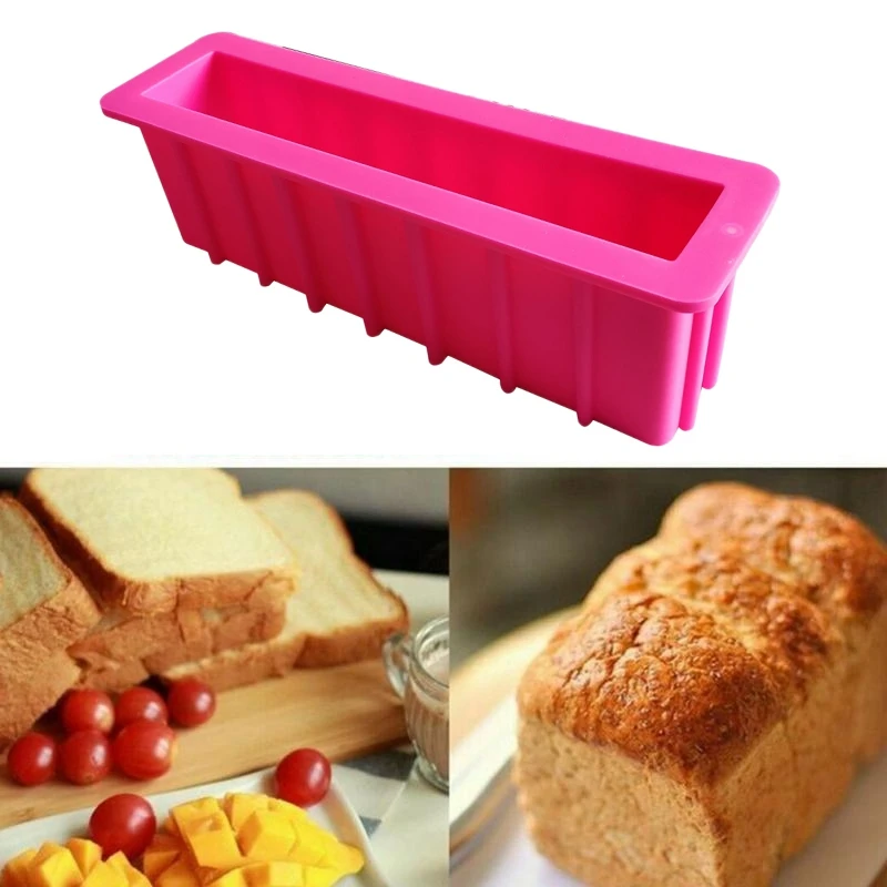 Thicken Silicone Toast Bread Mold Flexible Easy Removal Rectangle Loaf Mould Handmade Soap Mold Making Tool
Thicken Silicone Toast Bread Mold Flexible Easy Removal Rectangle Loaf Mould Handmade Soap Mold Making Tool