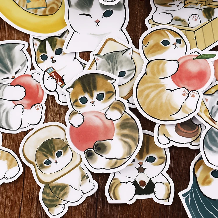 

29pcs Hand Account Cute Cat Stickers Goo Card Korean Ins Style Diy Photo Album Mobile Phone Small Material Kids