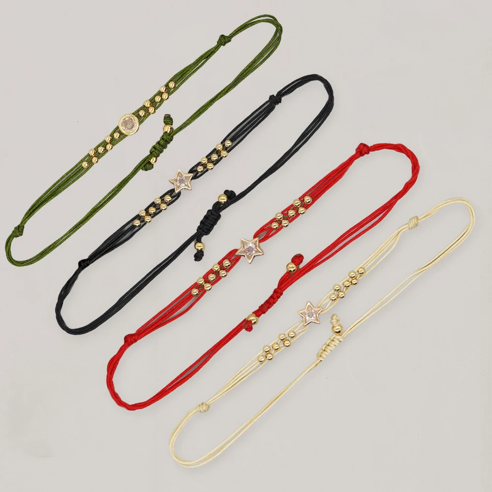 Adjustable Rope Chain Bangle Charm Bracelets Boho Star Braided Bracelet for Teen Girl Gift Women Handmade Jewelry Pulsera
Adjustable Rope Chain Bangle Charm Bracelets Boho Star Braided Bracelet for Teen Girl Gift Women Handmade Jewelry Pulsera