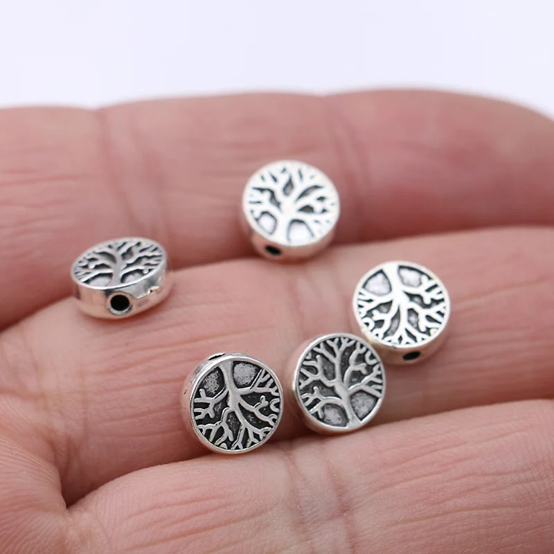 20PCS Silver Plated Tree of Life Loose Spacer Beads for Jewelry Making Bracelet DIY Necklace Accessories Craft 9mm
20PCS Silver Plated Tree of Life Loose Spacer Beads for Jewelry Making Bracelet DIY Necklace Accessories Craft 9mm