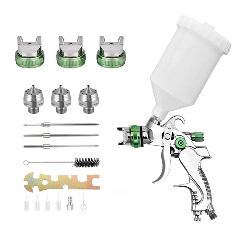 High Mist Spray Sprayer HVLP Spray Sprayer 1.4/1.7/2.0Mm 3 Fluid Tips Airbrush Portable Paint Spray DIY Spray Paint Kit
High Mist Spray Sprayer HVLP Spray Sprayer 1.4/1.7/2.0Mm 3 Fluid Tips Airbrush Portable Paint Spray DIY Spray Paint Kit