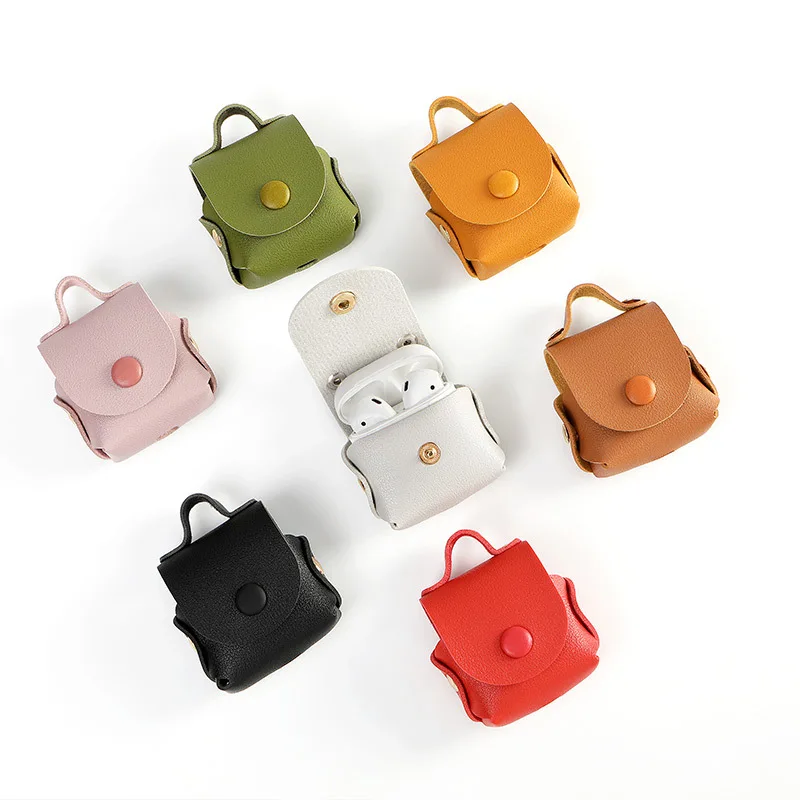 Simple Fashion PU Leather Wireless Earphone Storage Bag for AirPods1/2 Portable Earphone Protective Cover Protector Organizer
Simple Fashion PU Leather Wireless Earphone Storage Bag for AirPods1/2 Portable Earphone Protective Cover Protector Organizer