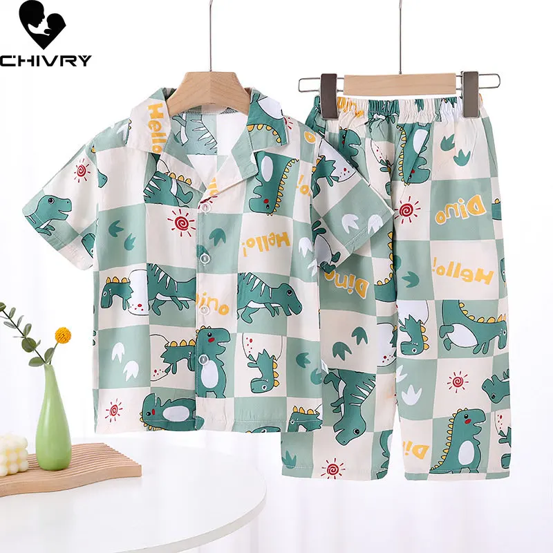 Kids Summer Thin Pajamas Sets New 2023 Kids Boys Girls Cartoon Short Sleeve Lapel Shirt Tops with Pants Baby Boy Girl Loungewear
Kids Summer Thin Pajamas Sets New 2023 Kids Boys Girls Cartoon Short Sleeve Lapel Shirt Tops with Pants Baby Boy Girl Loungewear