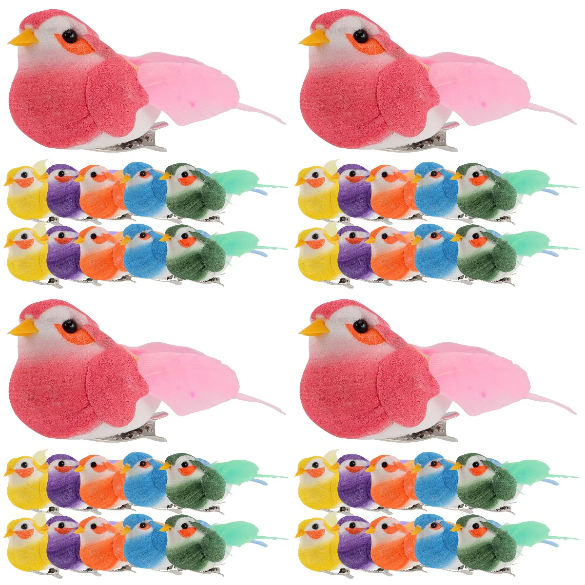 48 Foams Feathered Birds Artificial Bird Models Lifelike Simulated Birds Garden Landscape Decoration Artificial Birds 
48 Foams Feathered Birds Artificial Bird Models Lifelike Simulated Birds Garden Landscape Decoration Artificial Birds