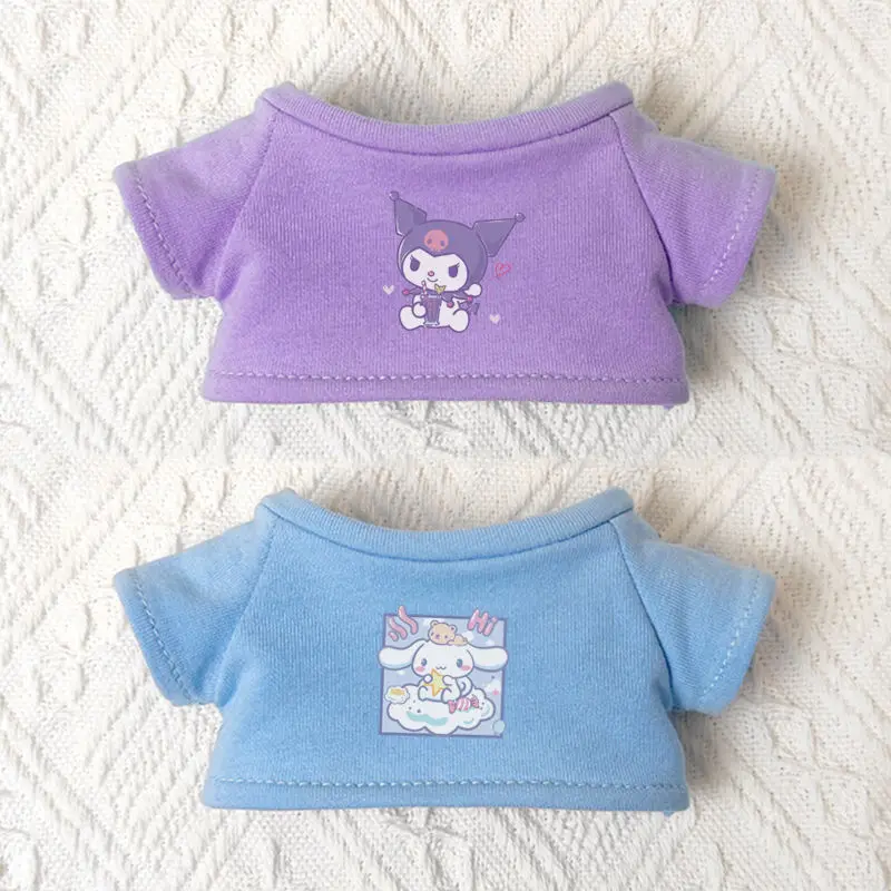 Sanrio Kawali Kuromi Cinnamoroll 20 см хлопковая кукольная одежда футболка с коротким рукавом Ins аниме милые подарки на день рождения для девочек игрушки дл...
Sanrio Kawali Kuromi Cinnamoroll 20 см хлопковая кукольная одежда футболка с коротким рукавом Ins аниме милые подарки на день рождения для девочек игрушки дл...