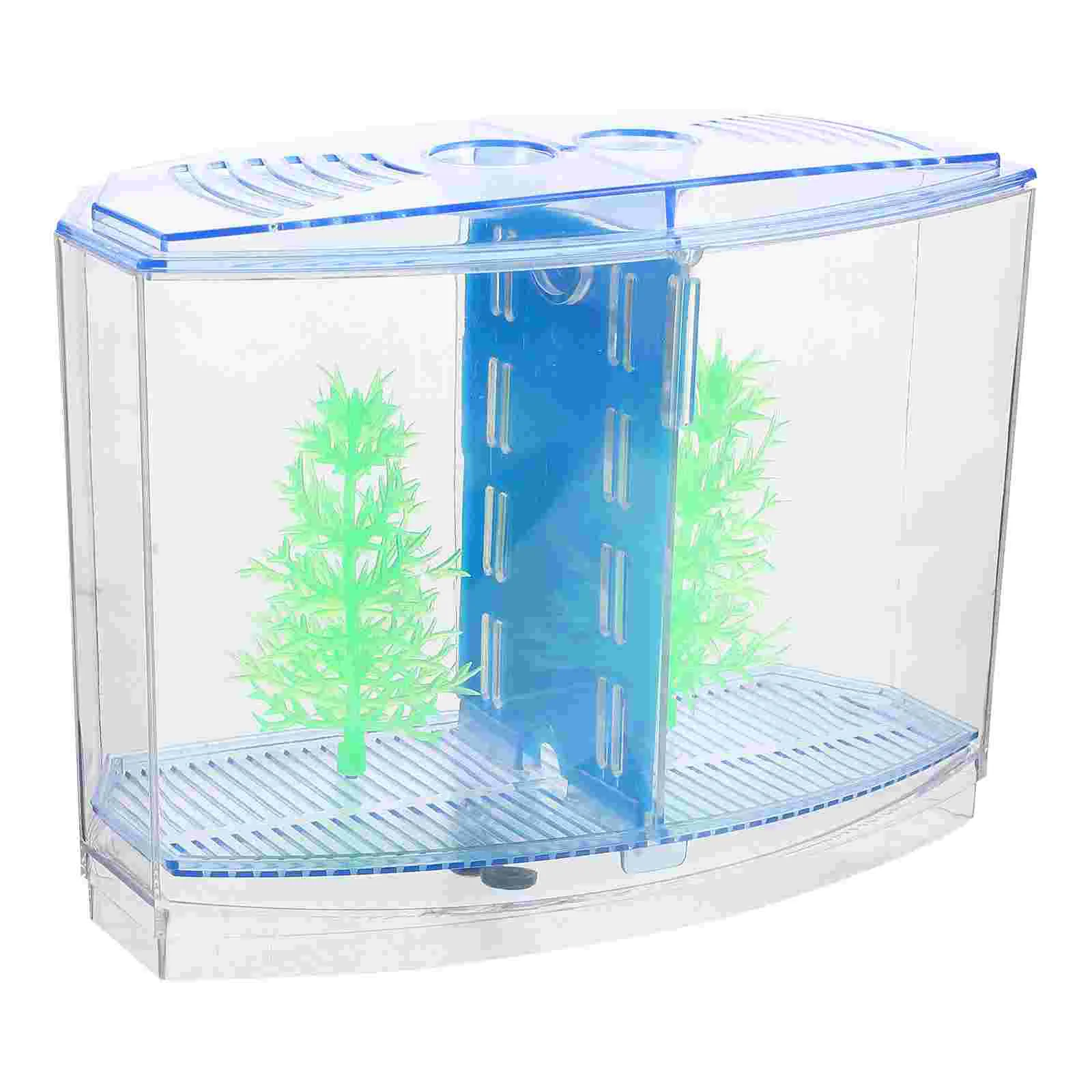

Tank Aquarium Acrylicgoldfish Starter Betta Tabletop Mini Desktop Baby Decor Accessories Landscape Separator Tanks Container