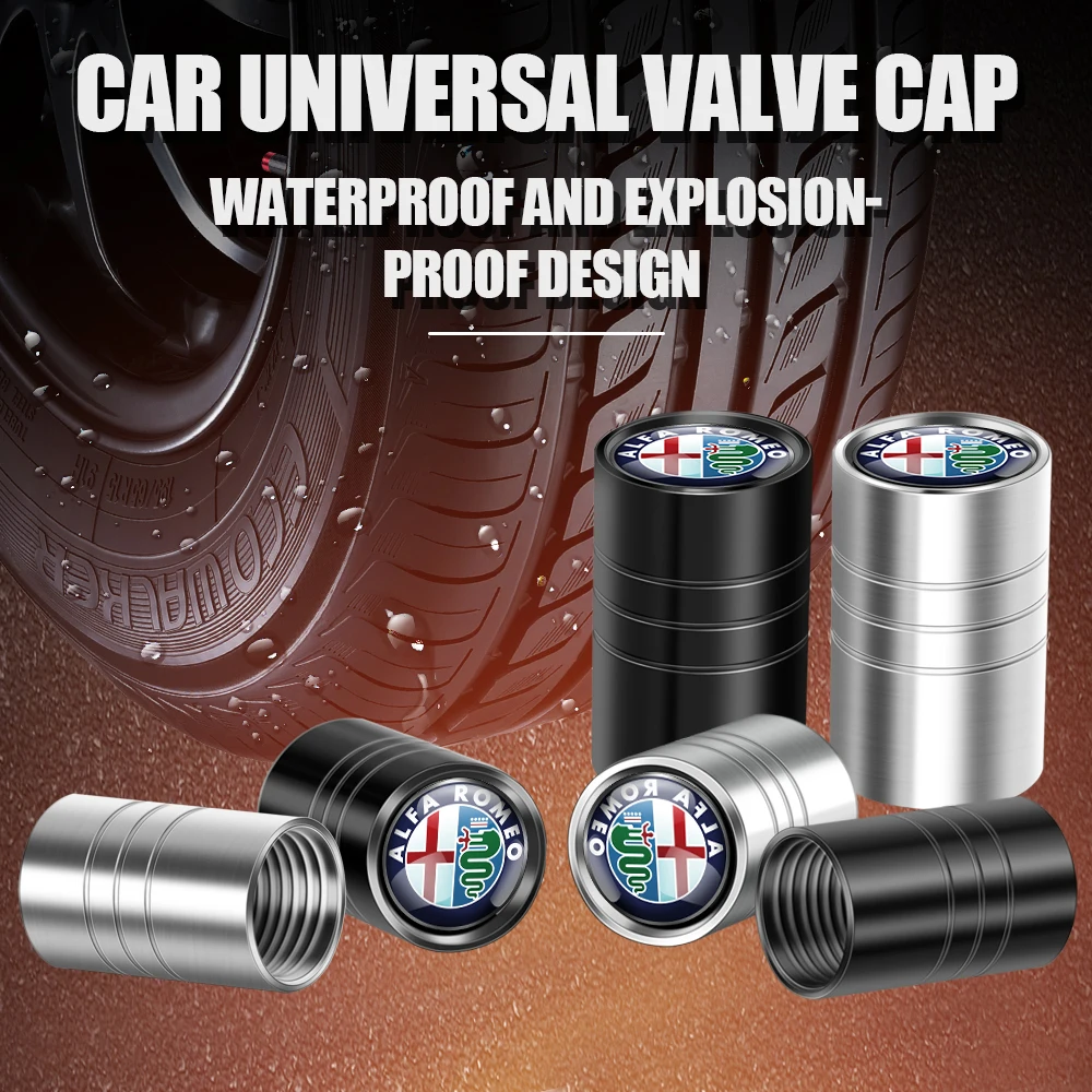 4pcs Metal Car Styling Wheel Tire Valve Stem Caps Cover Auto Decoration For Alfa Romeo giulia stelvio giulietta 159 147 156 166
4pcs Metal Car Styling Wheel Tire Valve Stem Caps Cover Auto Decoration For Alfa Romeo giulia stelvio giulietta 159 147 156 166