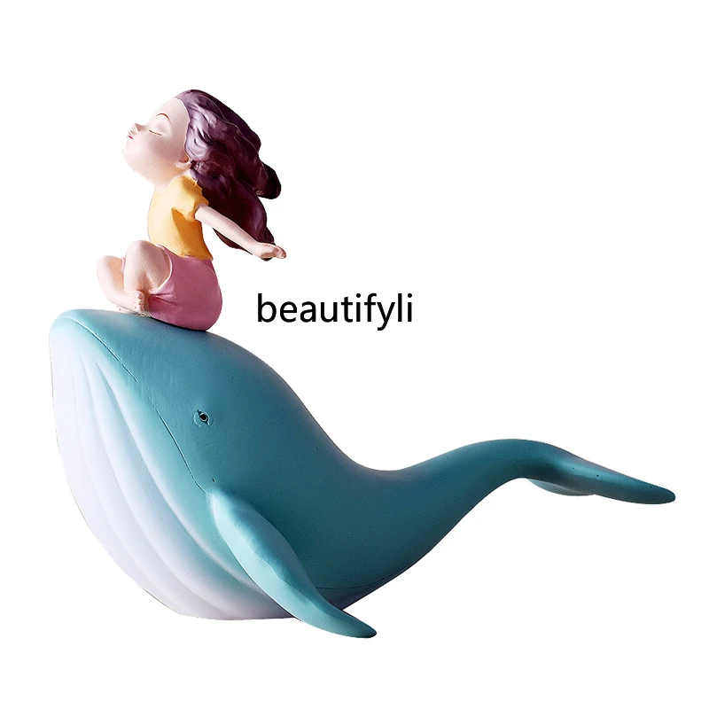 LBX Healing Whale Girl Decoration Home Decoration Riding the Wind and Waves Decoration Creative Gift
LBX Healing Whale Girl Decoration Home Decoration Riding the Wind and Waves Decoration Creative Gift