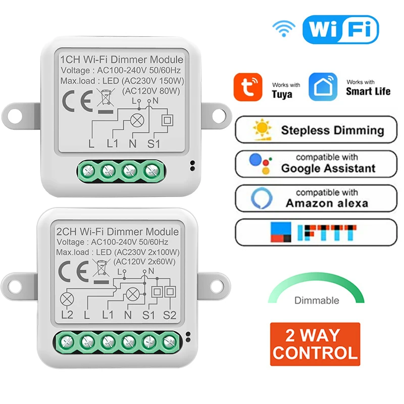Светодиодный регулятор яркости Wi-Fi, умный переключатель с голосовым управлением, двухсторонний переключатель, работает с Alexa Echo Google Home «сделай сам», мини-переключатель с 1/2 каналами
Светодиодный регулятор яркости Wi-Fi, умный переключатель с голосовым управлением, двухсторонний переключатель, работает с Alexa Echo Google Home «сделай сам», мини-переключатель с 1/2 каналами
