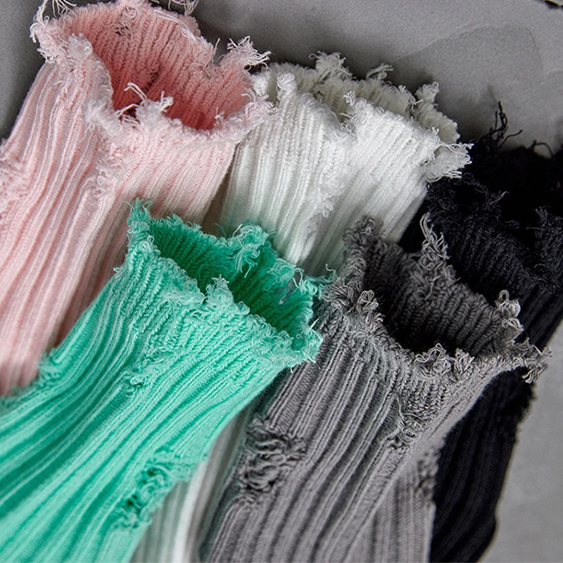 Fashion Trend Japanese and Korean Style Girl Mid Tube Socks Street Holes Personalized Men and Women Universal Solid Color Socks
Fashion Trend Japanese and Korean Style Girl Mid Tube Socks Street Holes Personalized Men and Women Universal Solid Color Socks