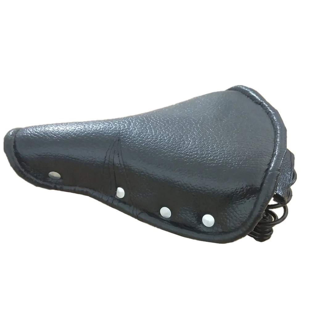 Leather Vintage Saddle Sprung Retro Seat Cushion Durable Riding Seat Cushion for Vintage Tricycle (Black)
Leather Vintage Saddle Sprung Retro Seat Cushion Durable Riding Seat Cushion for Vintage Tricycle (Black)