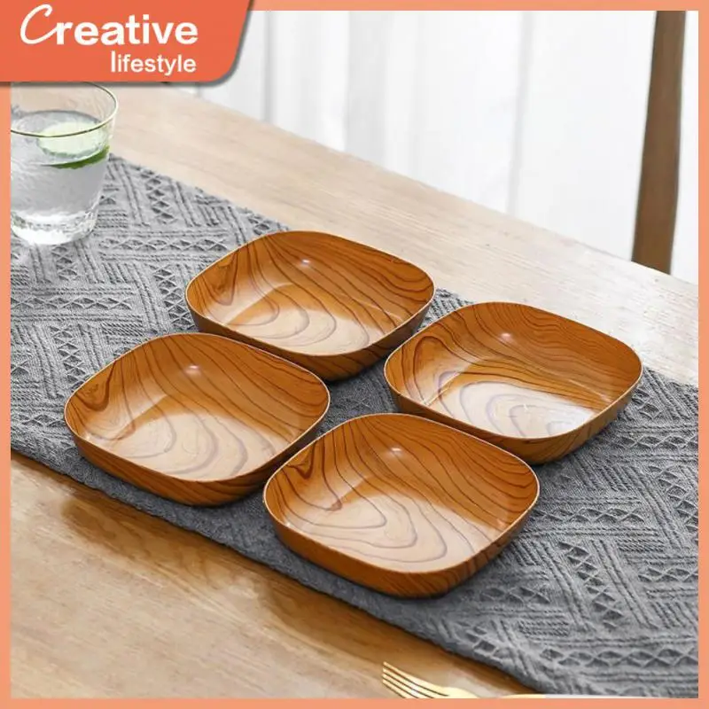 Creative Imitation Wood Grain Plastic Spit Bone Dish Snack Tray Dinner Dish Retro Dining Table Plate Bone Dishes Square Plate
Creative Imitation Wood Grain Plastic Spit Bone Dish Snack Tray Dinner Dish Retro Dining Table Plate Bone Dishes Square Plate