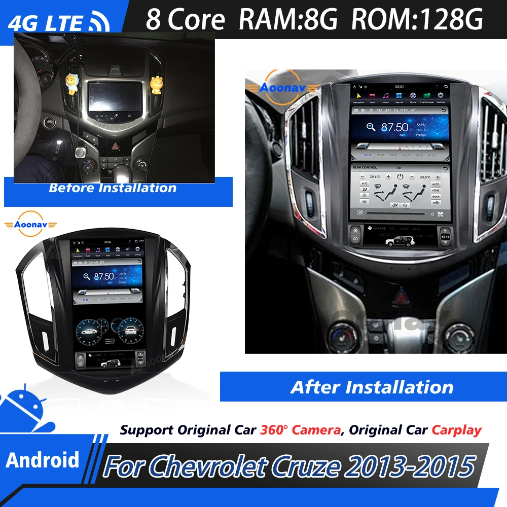 Wireless Android System For Chevrolet Cruze 2013 2014 2015 touch screen Car radio Recorder Head Unit MP3 Player with Carplay
Wireless Android System For Chevrolet Cruze 2013 2014 2015 touch screen Car radio Recorder Head Unit MP3 Player with Carplay