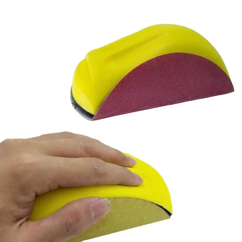 Abrasive tools Hand Sanding Block Round Shaped Hand Grinding Block hook and loop hand foam pad
Abrasive tools Hand Sanding Block Round Shaped Hand Grinding Block hook and loop hand foam pad