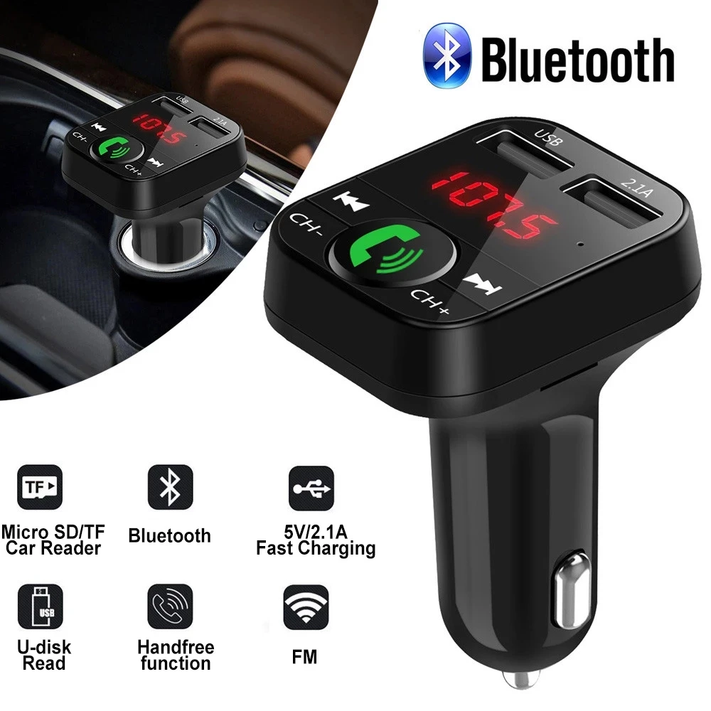 Bluetooth Wireless Car Kit Handfree LCD FM Transmitter Dual USB Car Charger 2.1A MP3 Music TF Card U Disk AUX Player
Bluetooth Wireless Car Kit Handfree LCD FM Transmitter Dual USB Car Charger 2.1A MP3 Music TF Card U Disk AUX Player