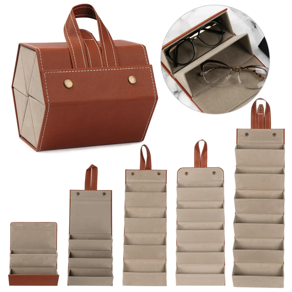 Portable Glasses Organizer 2/3/4/5/6 Multi-slot Eyeglasses Storage Display Travel Folding Sunglasses PU Leather Case
Portable Glasses Organizer 2/3/4/5/6 Multi-slot Eyeglasses Storage Display Travel Folding Sunglasses PU Leather Case
