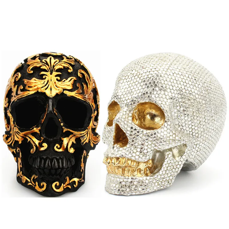 Resin Golden Pearl Home Skull Decor Desk Decoration Retro Craft Human Head Ornaments Scull Statues Sculptures
Resin Golden Pearl Home Skull Decor Desk Decoration Retro Craft Human Head Ornaments Scull Statues Sculptures