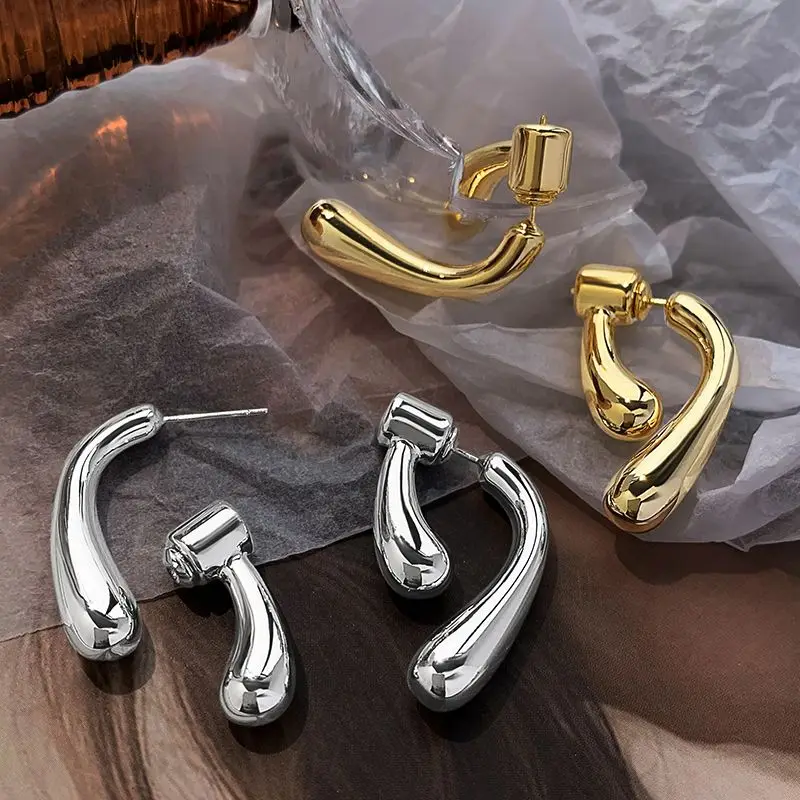 CE French Metal Water Drop Earrings Elegant Metal Fashion Girl's Unusual Accessories Luxury Jewelry
CE French Metal Water Drop Earrings Elegant Metal Fashion Girl's Unusual Accessories Luxury Jewelry