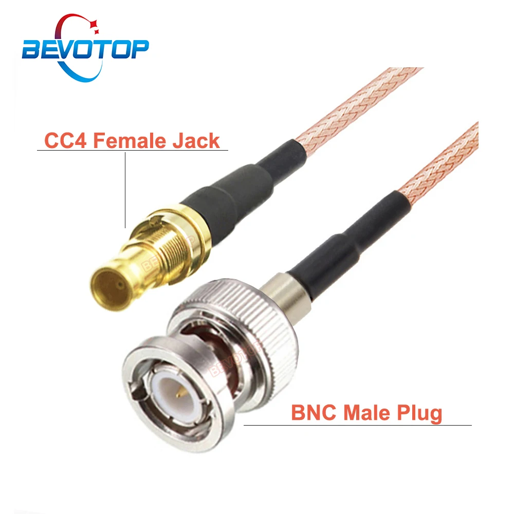 

DIN 1.0/2.3 Mini BNC CC4 Female Jack to BNC Male Plug 75 Ohm RG179 Pigtail HD SDI Cable for Blackmagic HyperDeck Shuttle BEVOTOP