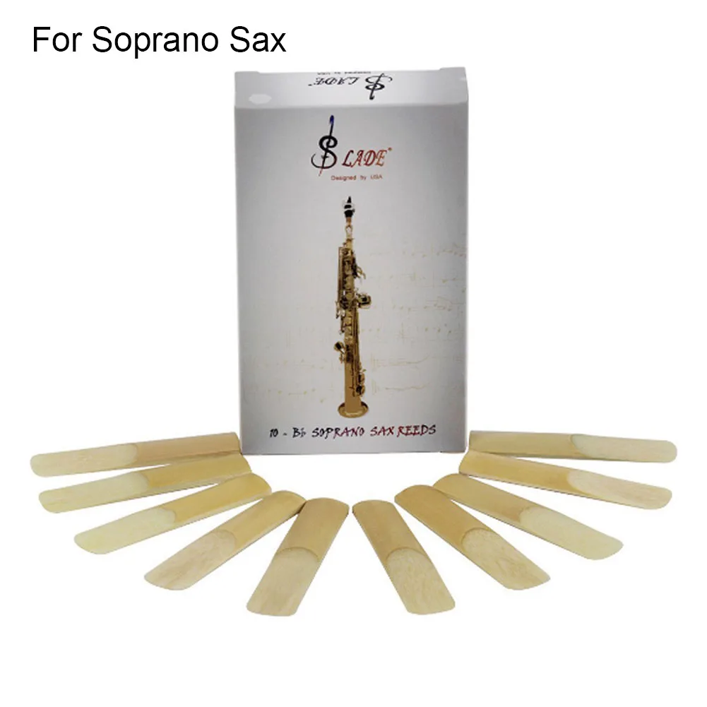 Professional 10 Pcs Saxophone Reeds Strength 2.5 For Soprano Sax Reed LADE Saxophone Treble Reeds High Quality Reed Replacements
Professional 10 Pcs Saxophone Reeds Strength 2.5 For Soprano Sax Reed LADE Saxophone Treble Reeds High Quality Reed Replacements