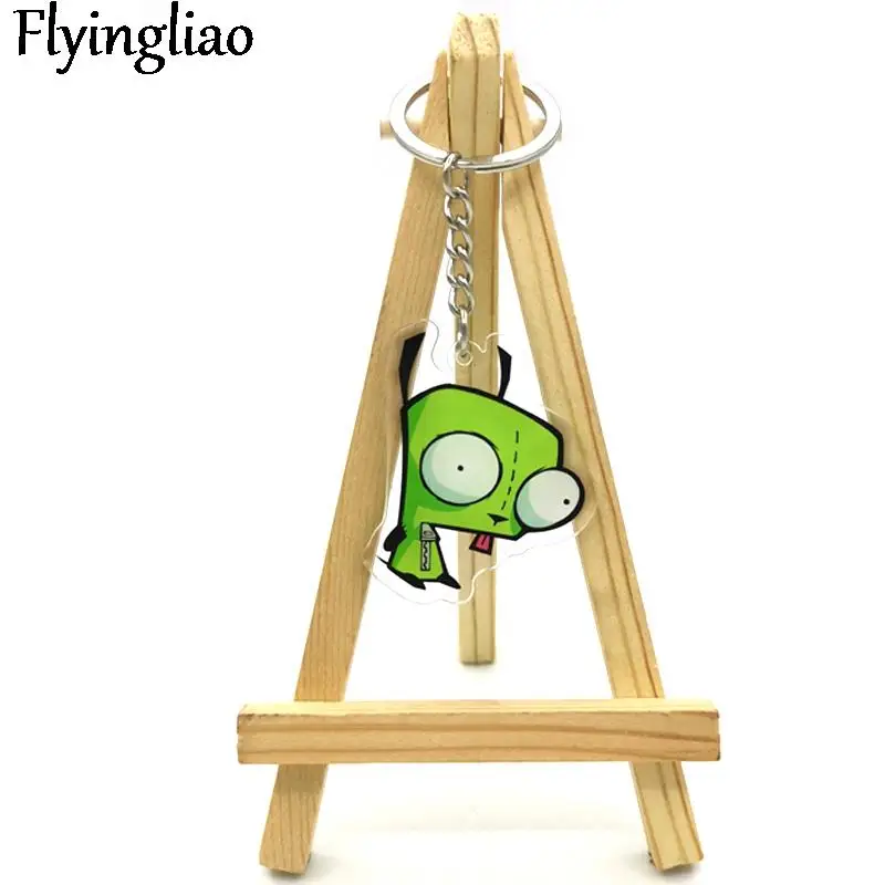 Invader Zim Creative cartoon key chain charm metal couple bag car key ring jewelry gift charm bag pendant car key chain Girl
Invader Zim Creative cartoon key chain charm metal couple bag car key ring jewelry gift charm bag pendant car key chain Girl