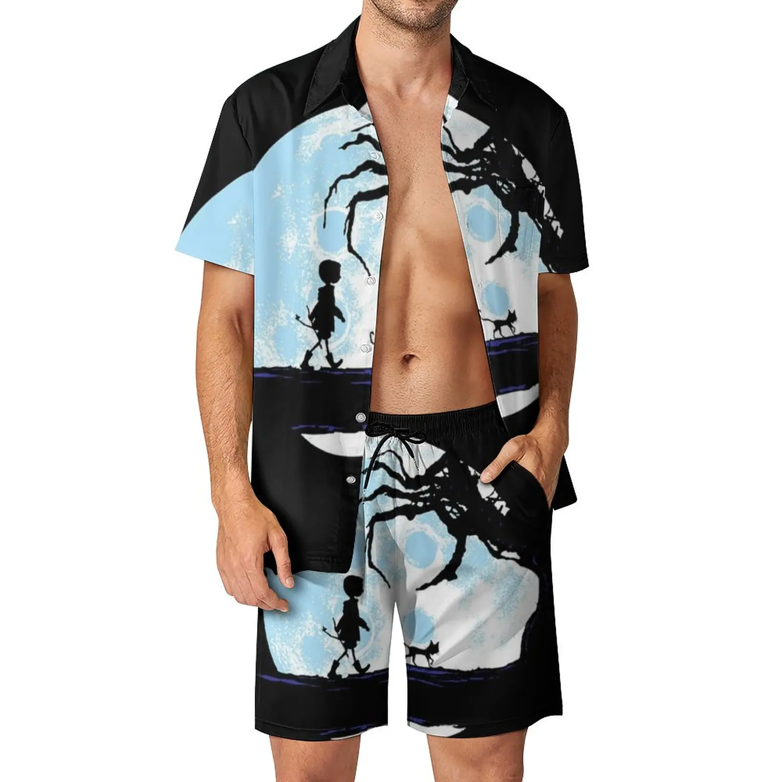 Coraline Men Sets Halloween Haunted Eyes Snapperspooky Cartoon Casual Shorts Beach Shirt Set Summer Suit Short Sleeve Clothes
Coraline Men Sets Halloween Haunted Eyes Snapperspooky Cartoon Casual Shorts Beach Shirt Set Summer Suit Short Sleeve Clothes