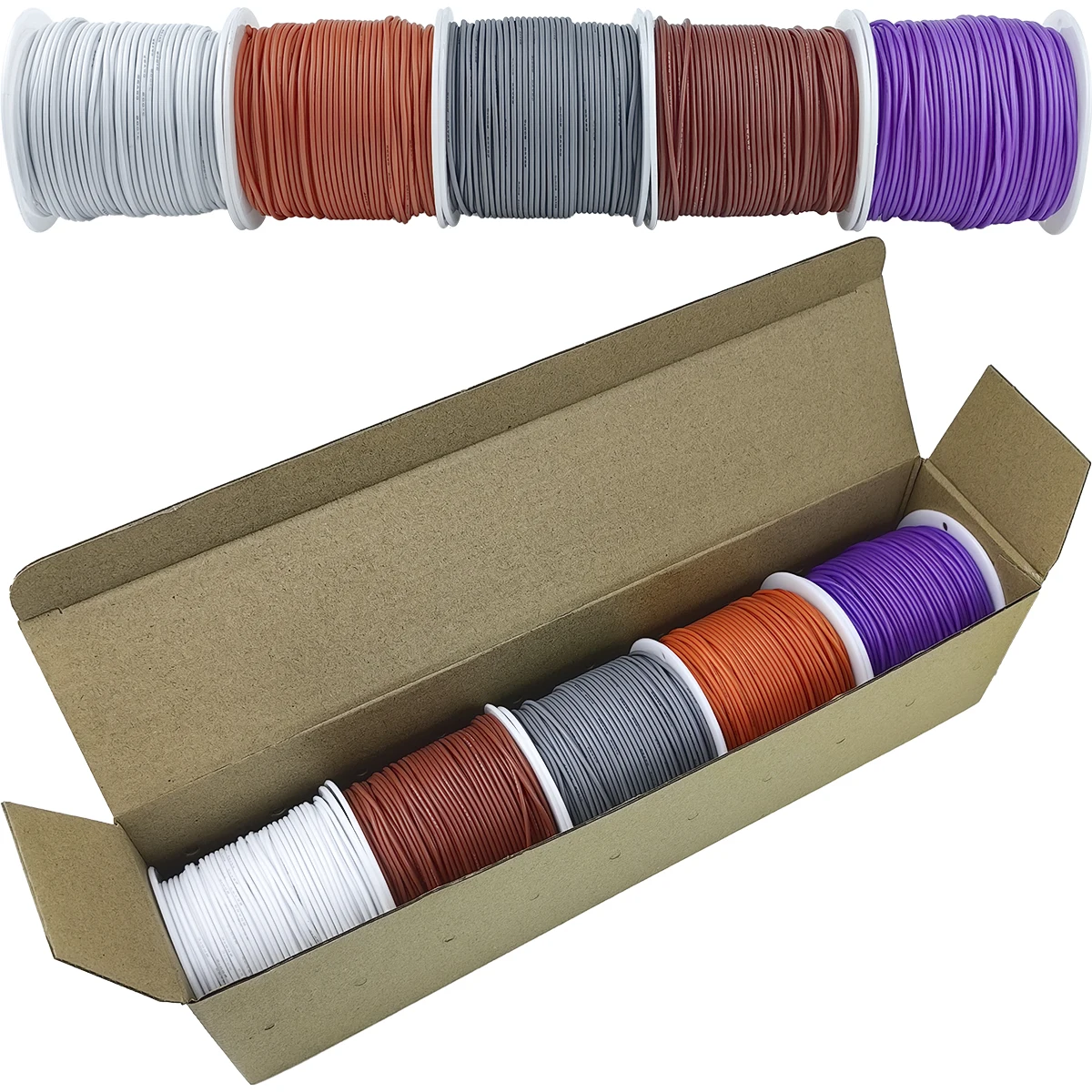 Силиконовый провод 16-30 AWG, 10 цветов
Силиконовый провод 16-30 AWG, 10 цветов