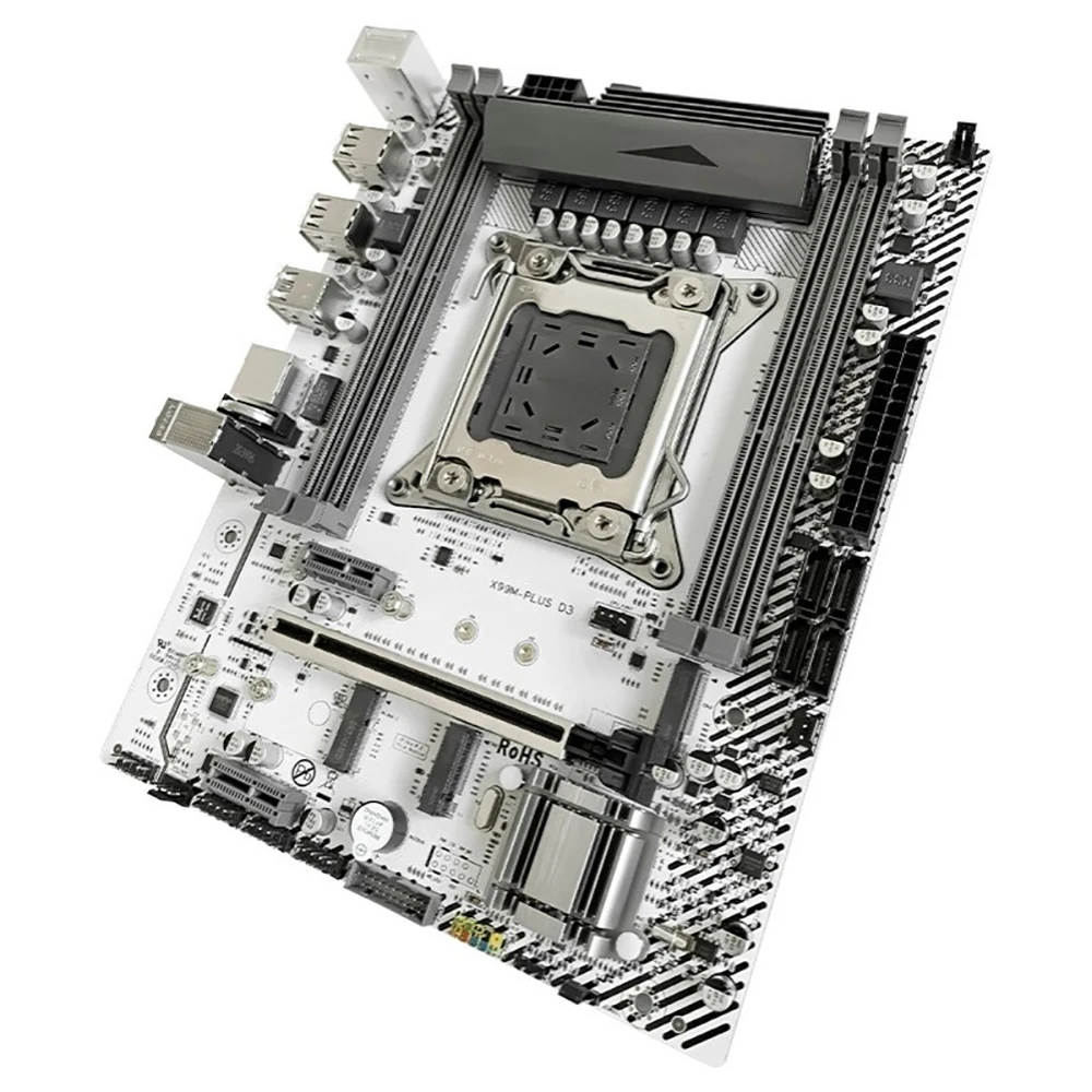 X99 для JGINYUE X99M-PLUS D3 LGA 2011-V3 DDR3 128 ГБ PCI-E 3 0 микро ATX настольная Материнская плата