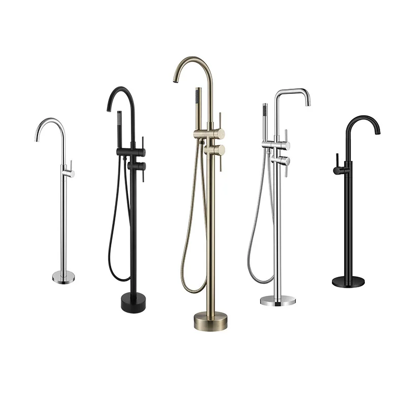 Copper Gun Gray Grounding Bathtub Faucet Rotating Pedestal Basin Hot and Cold Double Control Independent Shower Hotel Suit
Copper Gun Gray Grounding Bathtub Faucet Rotating Pedestal Basin Hot and Cold Double Control Independent Shower Hotel Suit