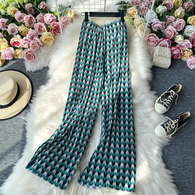 Women 2022 Spring Summer Vintage Plaid High Waist Drape Pants Female Loose Fashion All-Match Casual Mopping Pants Trousers F55
Women 2022 Spring Summer Vintage Plaid High Waist Drape Pants Female Loose Fashion All-Match Casual Mopping Pants Trousers F55