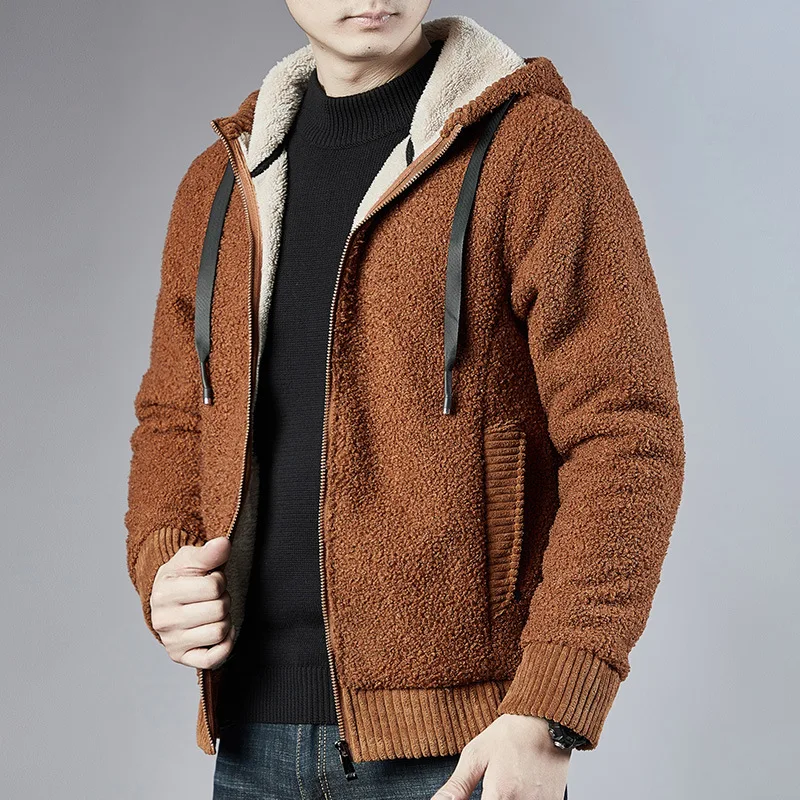 Cashmere Hoodie Men's Fall Winter Men plus Velvet Thickened Hooded Cardigan plus-Sized plus Size Warm Sweater Coat
Cashmere Hoodie Men's Fall Winter Men plus Velvet Thickened Hooded Cardigan plus-Sized plus Size Warm Sweater Coat