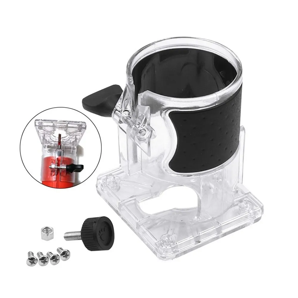 Plastic Trimmer Base Adjustable Assembly Woodworking Trimming Machine Transparent Cover 109x88x80mm Trimming Machine Base
Plastic Trimmer Base Adjustable Assembly Woodworking Trimming Machine Transparent Cover 109x88x80mm Trimming Machine Base