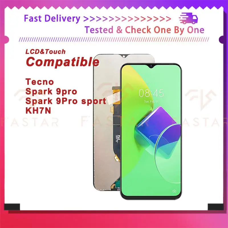 ЖК-дисплей для Tecno Spark 9 pro /Sport KH7 KH7N, дигитайзер в сборе, сменный экран телефона Spark9pro LCD
ЖК-дисплей для Tecno Spark 9 pro /Sport KH7 KH7N, дигитайзер в сборе, сменный экран телефона Spark9pro LCD