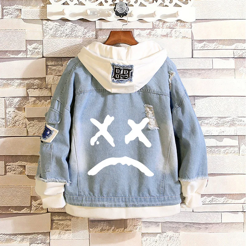 Lil Peep Denim Jean Stitching Jacket Coat Men/Women Jeans Hoodies Lil Peep Jeans Wear Popular Coats Clothes Sweatshirt
Lil Peep Denim Jean Stitching Jacket Coat Men/Women Jeans Hoodies Lil Peep Jeans Wear Popular Coats Clothes Sweatshirt