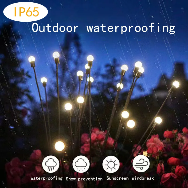 Solar LED Light Outdoor Garden Decoration Landscape Lights Firework Firefly Lawn Lamps Country House Terrace Balcony Decor Lamp
Solar LED Light Outdoor Garden Decoration Landscape Lights Firework Firefly Lawn Lamps Country House Terrace Balcony Decor Lamp
