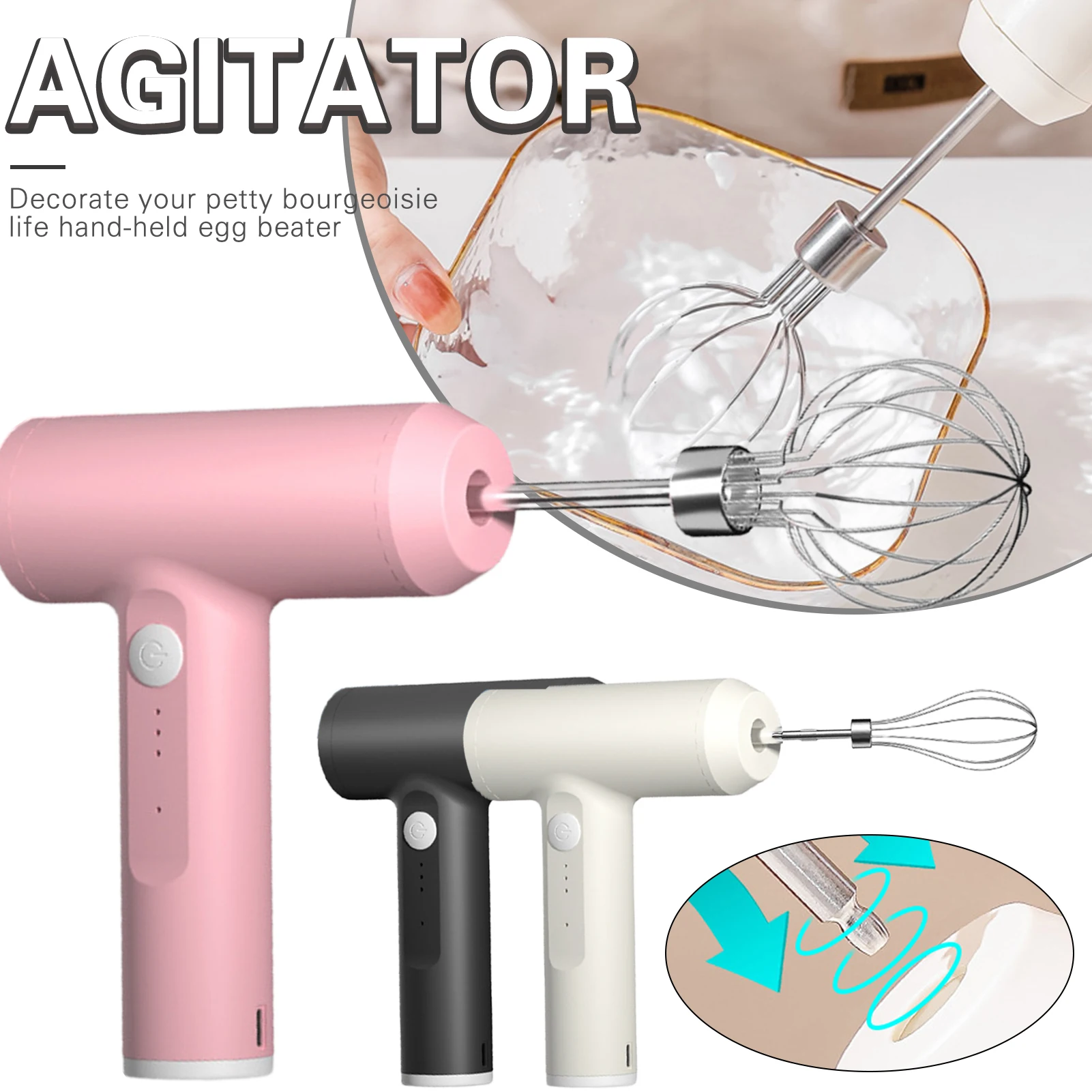 2022 Electric Hand Mixer Wireless Whisk Portable Handheld Electric Mixer Milk Frother Household Baking 3-speed Rechargeable
2022 Electric Hand Mixer Wireless Whisk Portable Handheld Electric Mixer Milk Frother Household Baking 3-speed Rechargeable