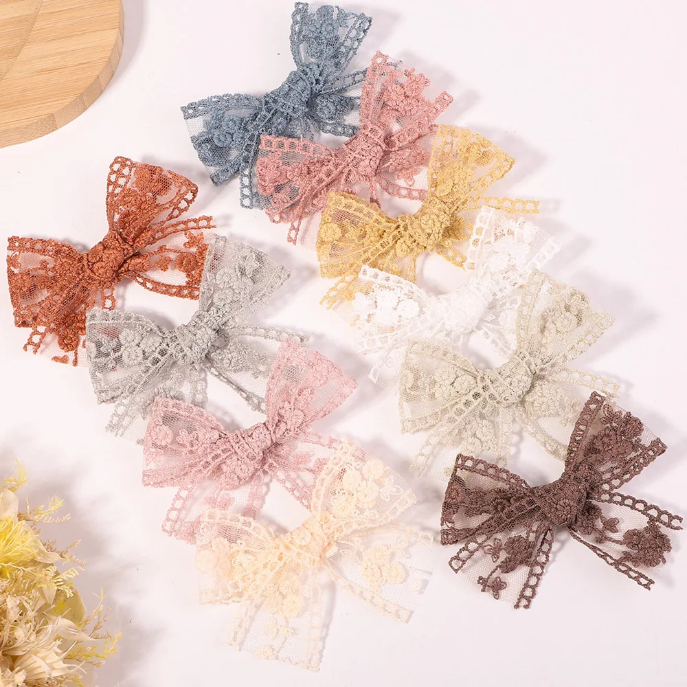 2Pcs Sweet Flower Embroidery Bowknot Hair Clips for Cute Baby Girls Lace Bows Hairpins Barrettes Headwear Kids Hair Accessories
2Pcs Sweet Flower Embroidery Bowknot Hair Clips for Cute Baby Girls Lace Bows Hairpins Barrettes Headwear Kids Hair Accessories