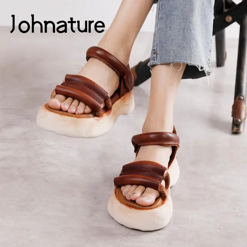 Johnature 2022 Spring And Summer New Muffin Comfortable Soled Women Shoes Retro Hand Made Genuine Leather Peep Toe Sandals
Johnature 2022 Spring And Summer New Muffin Comfortable Soled Women Shoes Retro Hand Made Genuine Leather Peep Toe Sandals
