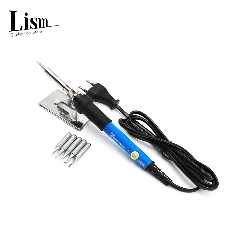 EU 220V / US 110V, 60W Soldering Iron Adjustable Temperature Electric Welding Solder Rework Station Heat Pencil Tips Repair Tool
EU 220V / US 110V, 60W Soldering Iron Adjustable Temperature Electric Welding Solder Rework Station Heat Pencil Tips Repair Tool